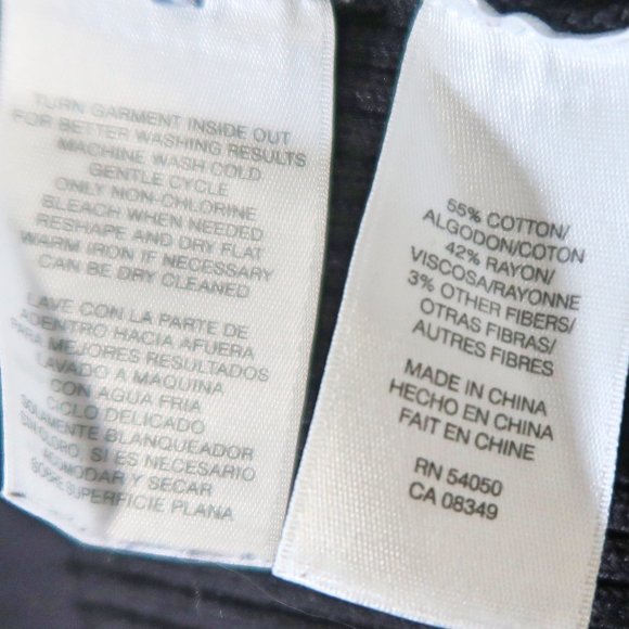 Ann Klein Striped Drape Open Front Cardigan S - Picture 9 of 9